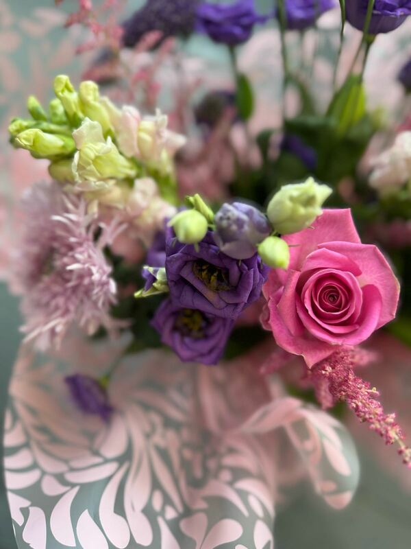 Flowers delivered to customer