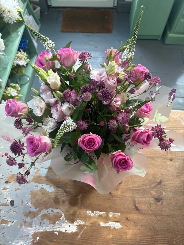 Flowers delivered to customer
