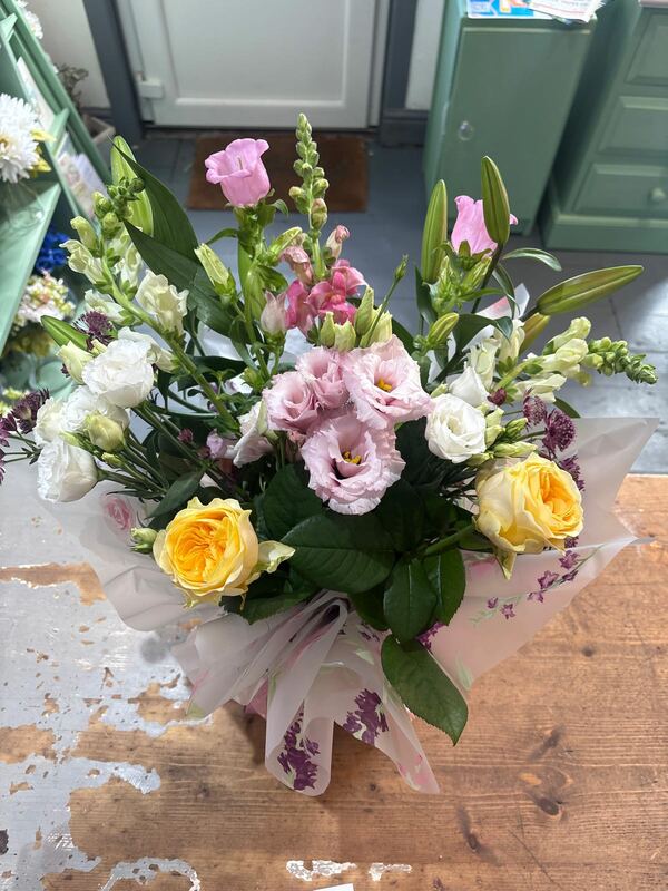 Flowers delivered to customer