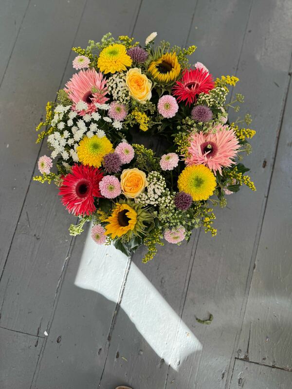 Flowers delivered to customer