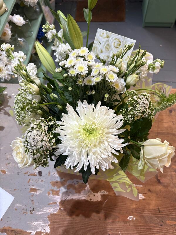 Flowers delivered to customer