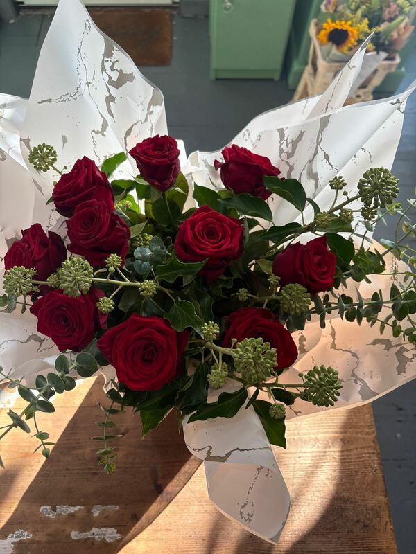 Flowers delivered to customer