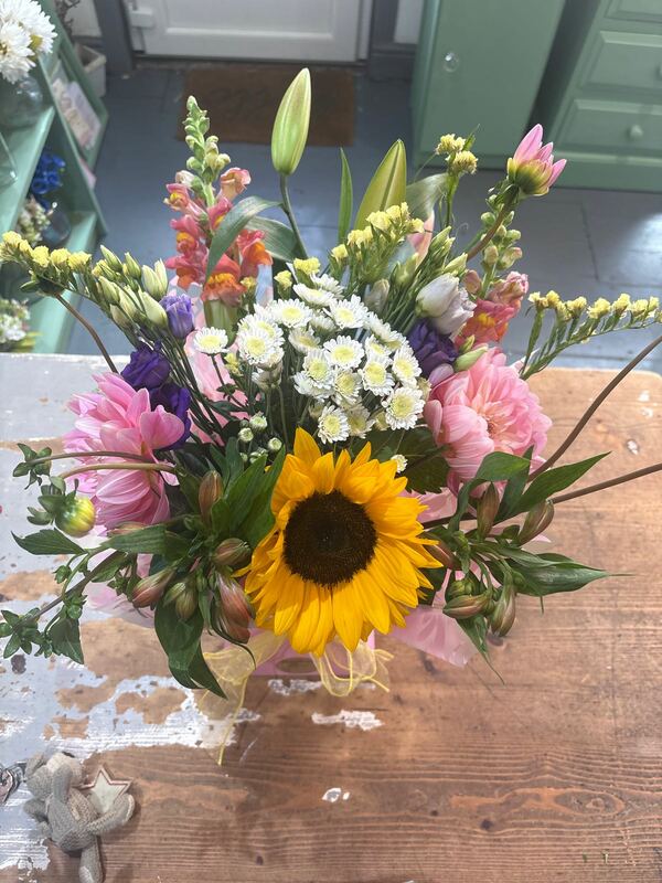 Flowers delivered to customer