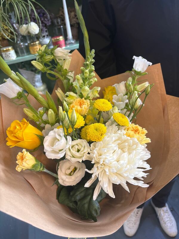 Flowers delivered to customer