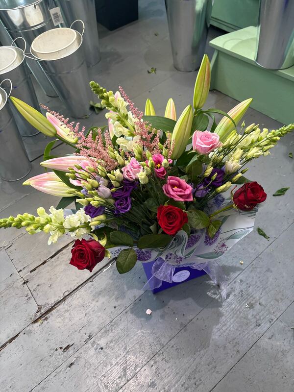 Flowers delivered to customer