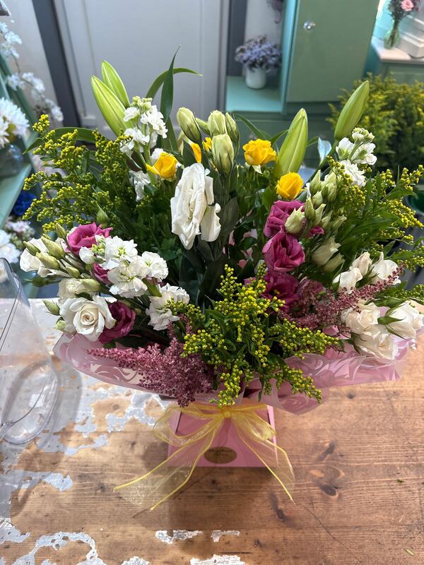 Flowers delivered to customer