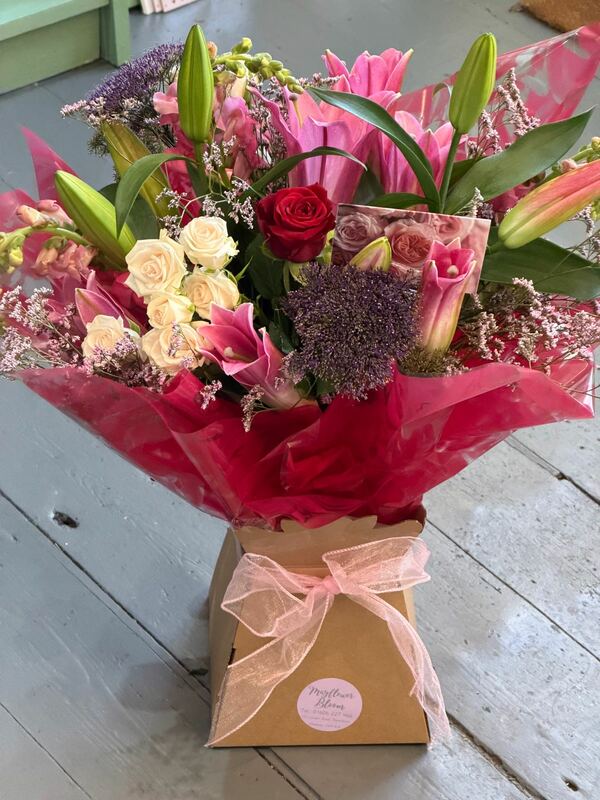 Flowers delivered to customer