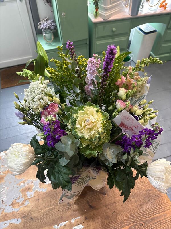 Flowers delivered to customer