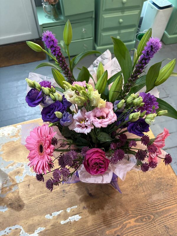 Flowers delivered to customer