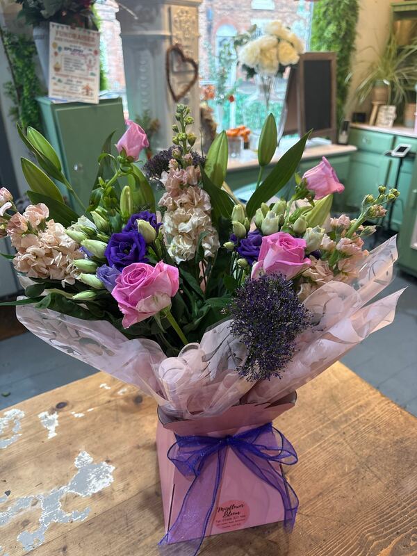 Flowers delivered to customer