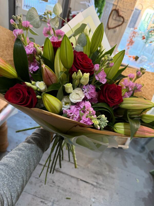 Flowers delivered to customer