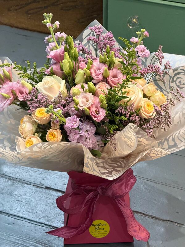 Flowers delivered to customer