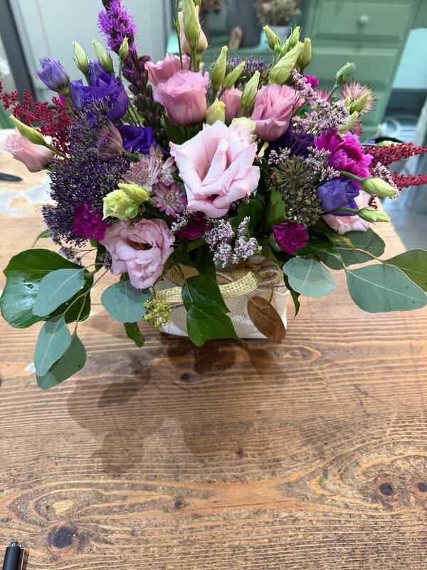 Flowers delivered to customer
