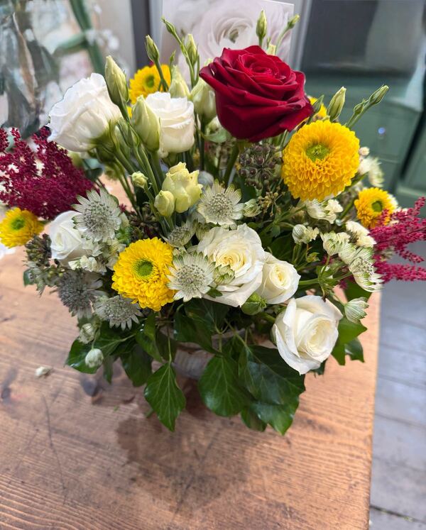Flowers delivered to customer