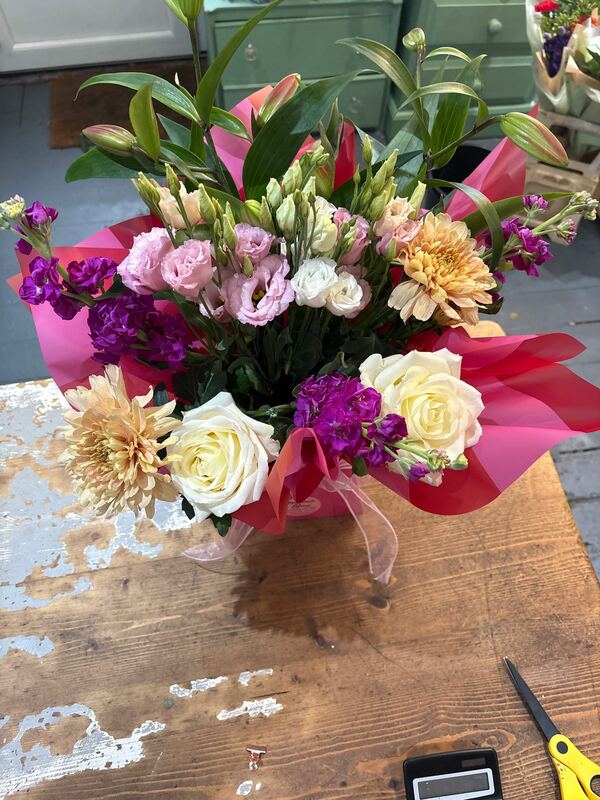 Flowers delivered to customer