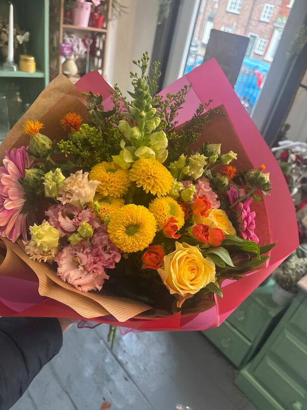Flowers delivered to customer