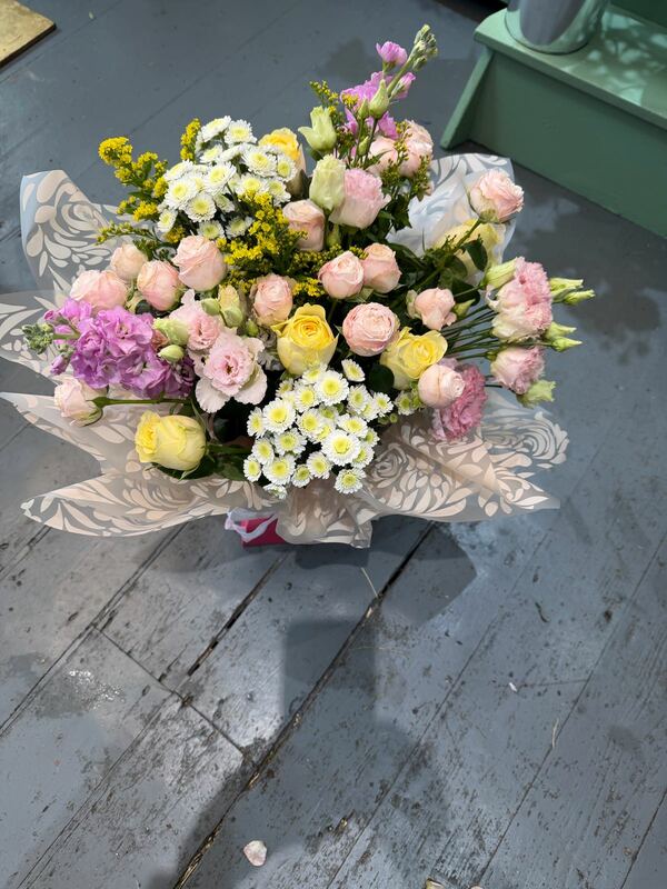 Flowers delivered to customer