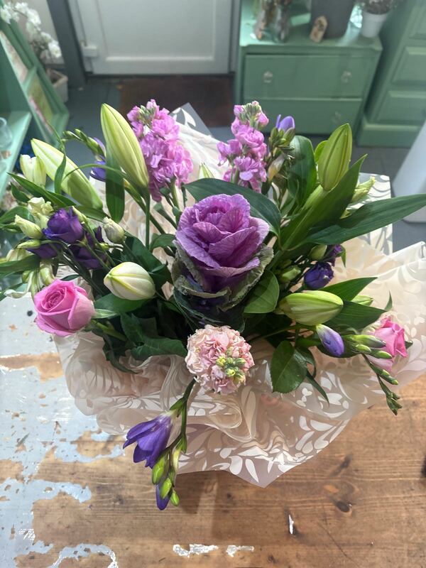 Flowers delivered to customer