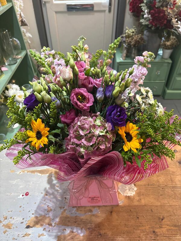 Flowers delivered to customer
