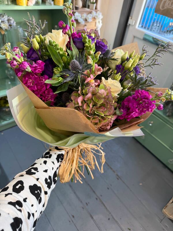 Flowers delivered to customer