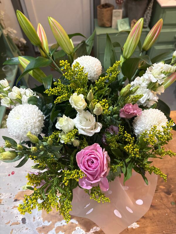 Flowers delivered to customer