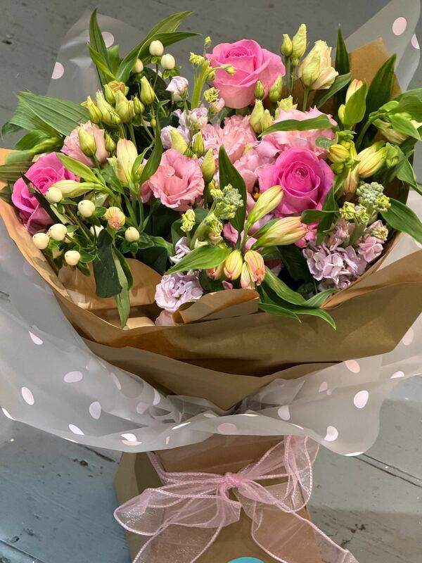 Flowers delivered to customer
