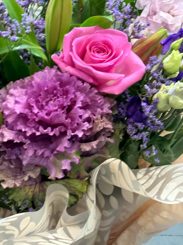 Flowers delivered to customer