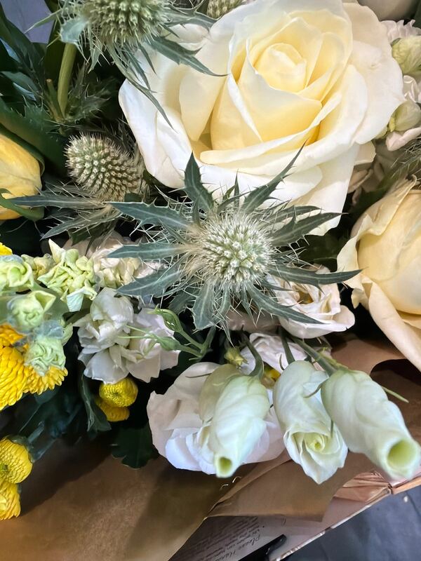 Flowers delivered to customer