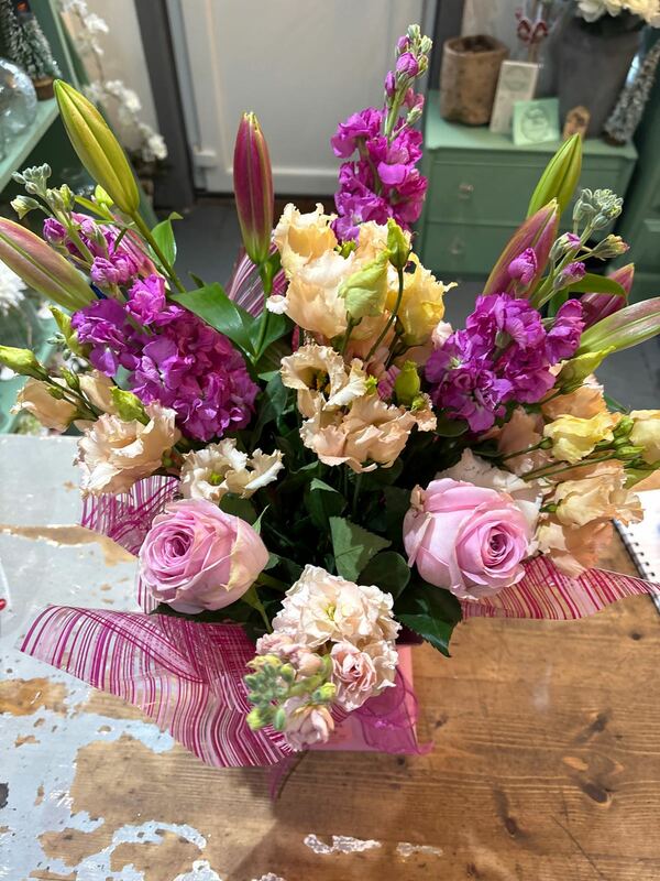 Flowers delivered to customer