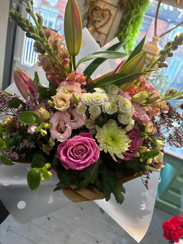 Flowers delivered to customer