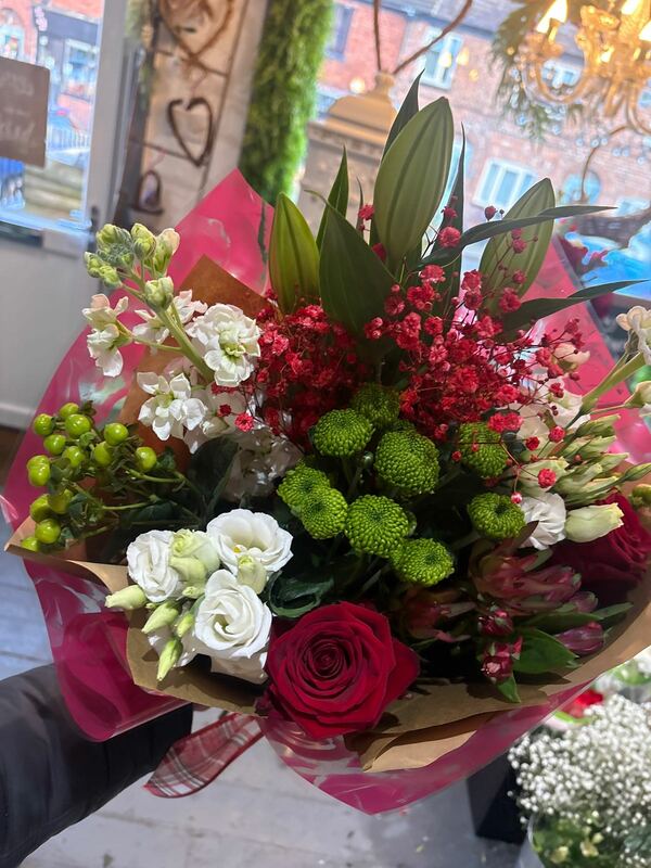 Flowers delivered to customer