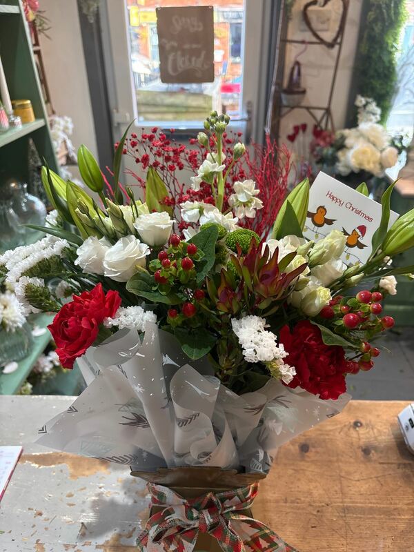 Flowers delivered to customer
