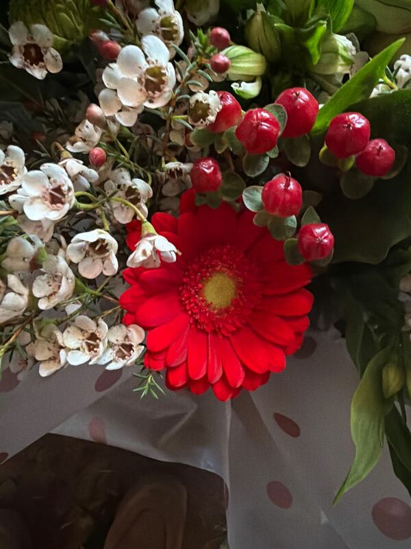 Flowers delivered to customer