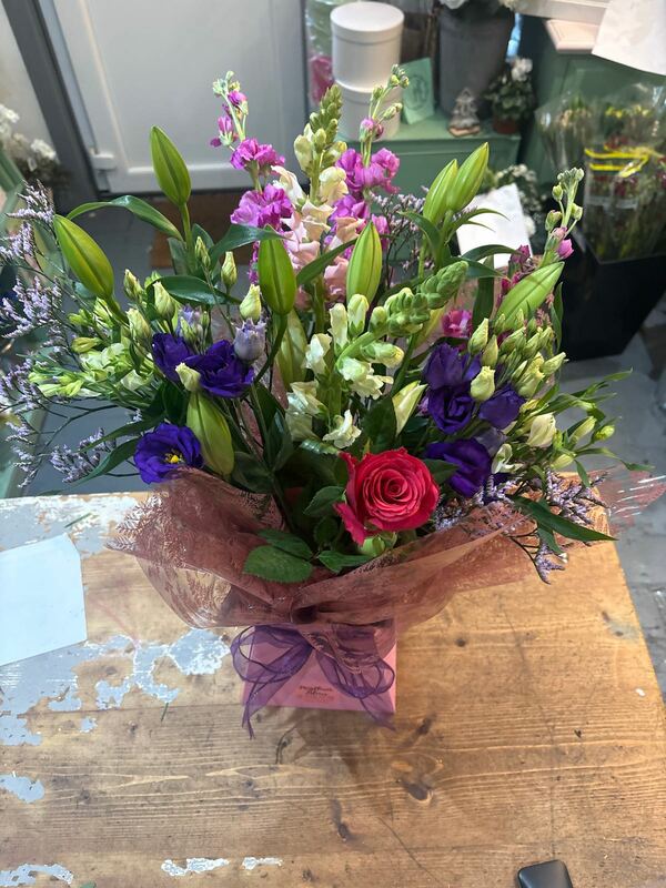 Flowers delivered to customer