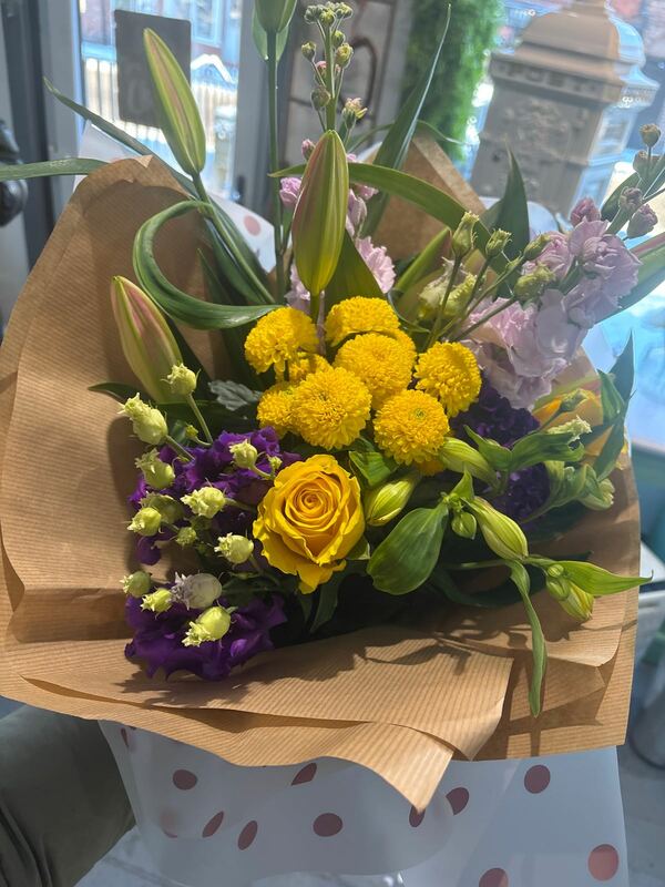 Flowers delivered to customer
