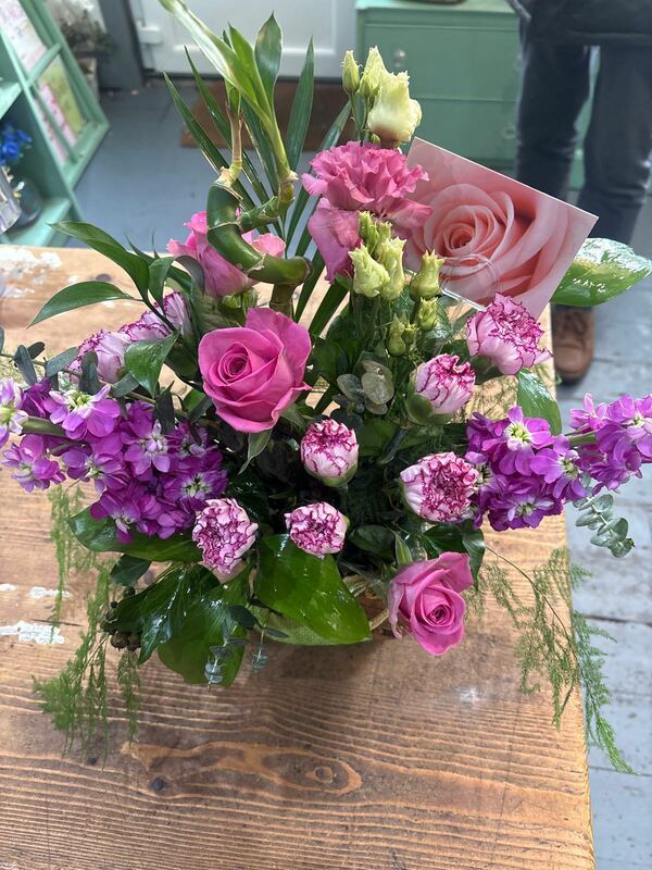 Flowers delivered to customer