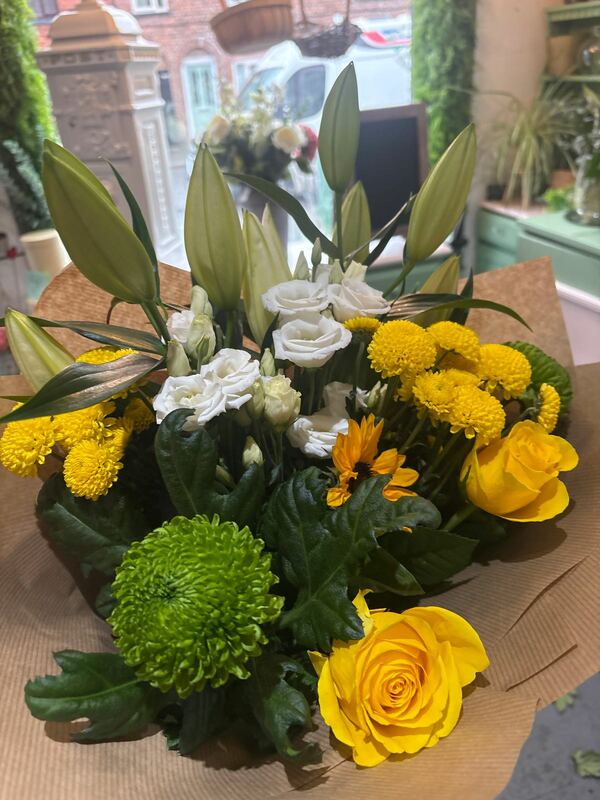 Flowers delivered to customer