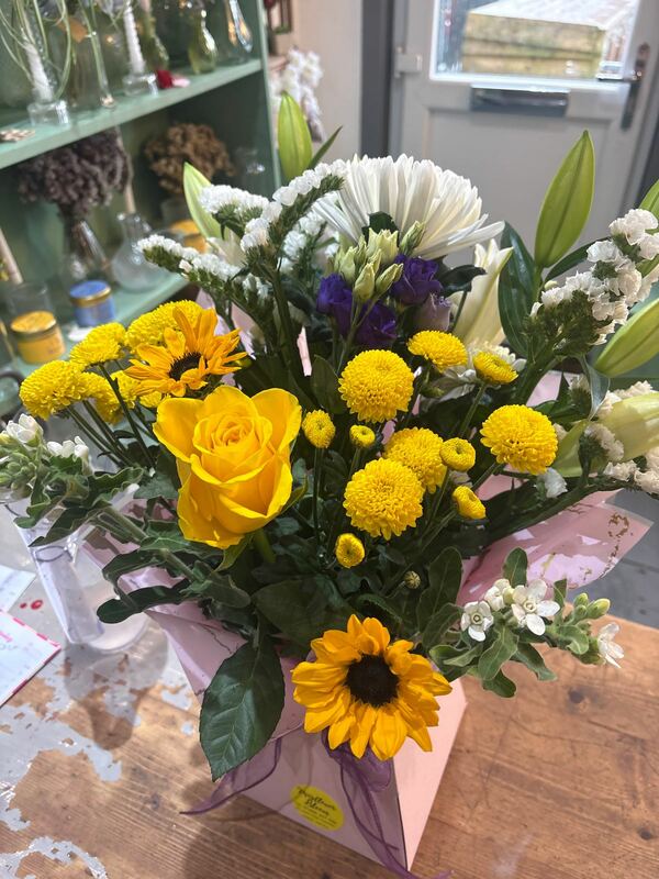 Flowers delivered to customer