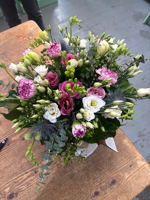 Flowers delivered to customer