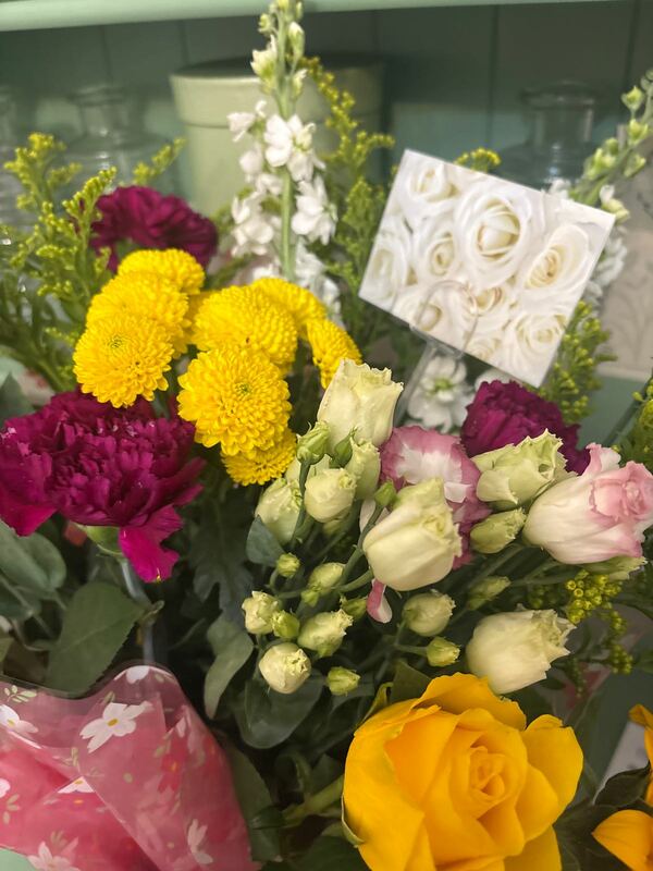 Flowers delivered to customer