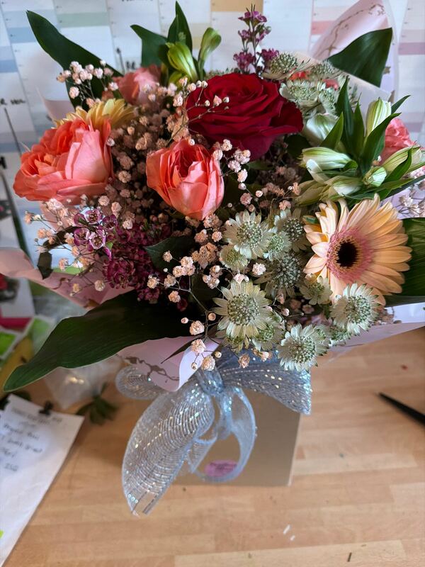 Flowers delivered to customer