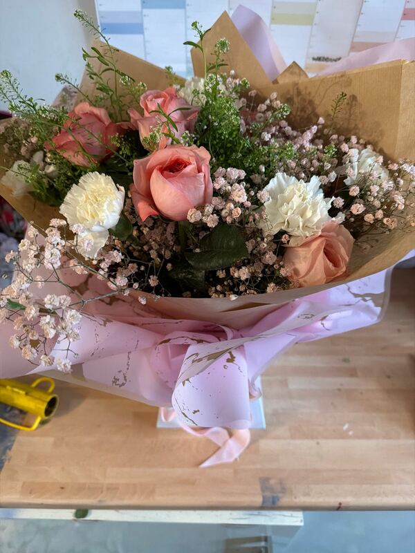Flowers delivered to customer