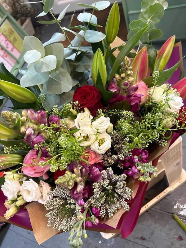 Flowers delivered to customer