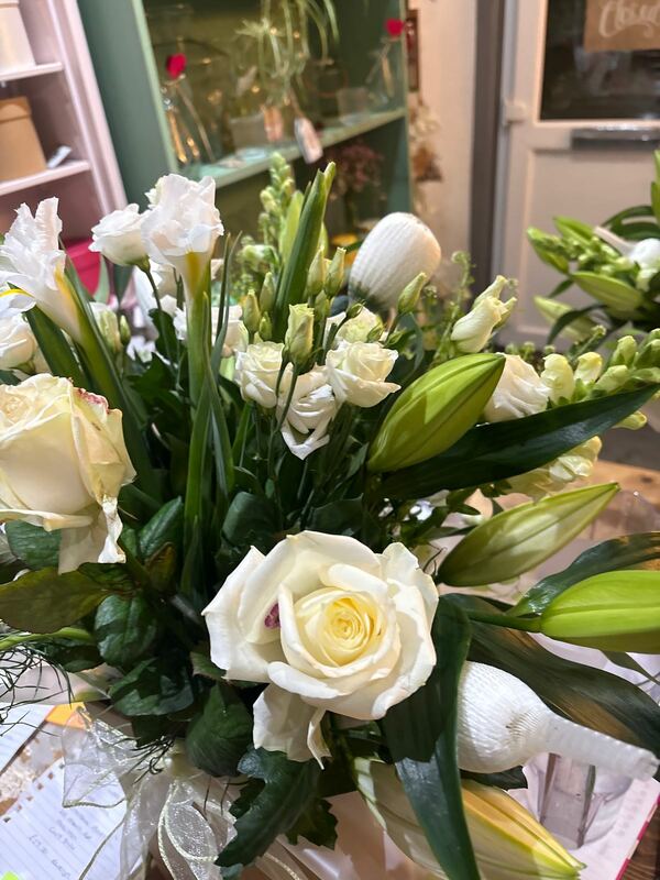 Flowers delivered to customer