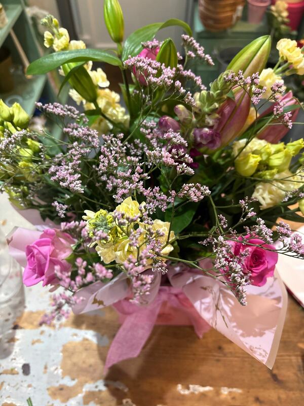 Flowers delivered to customer
