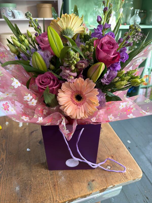 Flowers delivered to customer