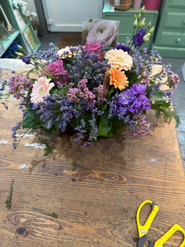 Flowers delivered to customer