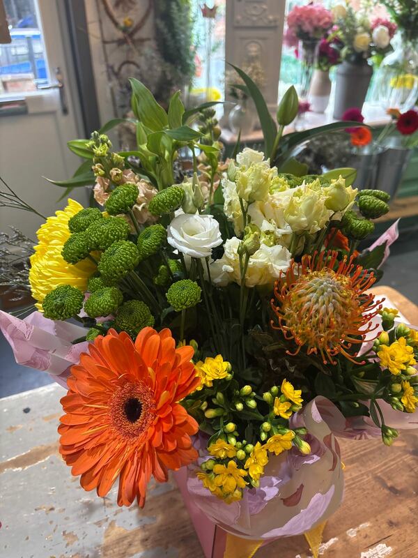 Flowers delivered to customer