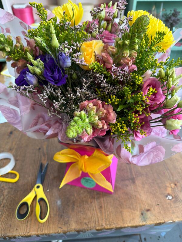 Flowers delivered to customer