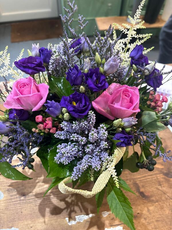 Flowers delivered to customer
